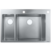Hansgrohe Vstavaný drez S712-F655, nehrdzavejúca oceľ 43310800-HG