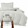 POSTEĽNÁ BIELIZEŇ 140x200 s VOLÁNIKOM, mikrovlákno, komplet, OBLIEČKA 70x80 Luxury Jowita