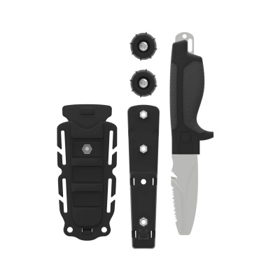 Potápačský nôž s pevnou čepeľou Tanu Dive Gear Aid® – Sivá čepeľ, Sivá
