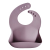 Mushie silikónový podbradník - Pale Mauve