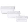 Dóza MagicHome Lunchbox set MB41, sada 3 ks, 700/1300/2100 ml, obdĺžniková, otvárateľné veko