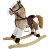 Teddies Kůň houpací světle hnědý plyš 71cm