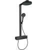 Hansgrohe Rainfinity, Showerpipe 250 1jet EcoSmart s termostatom ShowerTablet 350, čierna matná, HAN-28742670