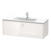 Duravit Brioso Umývadlová skrinka 44x122x48 cm, 1 zásuvka, lesklá biela BR400402222