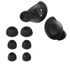 kwmobile 8x Silikonový Ear Tips for Sennheiser MOMENTUM True Wireless 3 - 4 Sizes - Náhradní Earbud Tips for In-Ear Headphones - černá