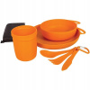 Morská súprava je Summit Delta Camp Set Orange (Sada morských turistických jedál je samit)