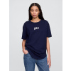 GAP Bavlnené tričko s logom Americana Tmavomodrá XL Tmavomodrá Tmavomodrá