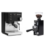 Rancilio Silvia E, black + Eureka Mignon Libra 65 All Purpose, CR black