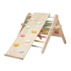 eliNeli Montessori rastúci Piklerovej trojuholník 59 cm 3v1 s activity boardom a doskou 2v1 - fresh
