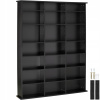 tectake 403619 regál stevie 105,5x19x136,5cm - čierna