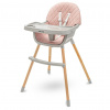 Baby Mix Detskú stoličku Freja wooden, ružová