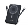 CONNECT IT 10000 mAh bezdrátová Powerbanka 1xUSB-C port/1xUSB-C + 1xLightning kabel VESMÍRNĚ ŠEDÁ