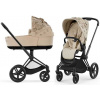 Cybex Priam Set 2v1 Nude Beige Fashion Podvozok: Chrome/Brown