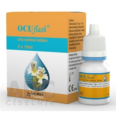 UNIMED PHARMA spol. s r.o. OCUflash očná roztoková instilácia 2x10 ml (20 ml)