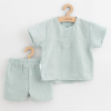 Dojčenská mušelínová súpravička New Baby Soft dress mätová Podľa obrázku 56 (0-3m)