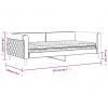 vidaXL Denná posteľ s matracom tmavozelená 100x200 cm zamat - Zelená - 254294-270082