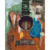 Maľovanie podľa čísel Gitara, 80x100 cm, bez rámu a bez vypnutia plátna (6041482)