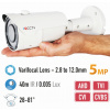 5MP AHD bezpečnostná kamera + 40m IR + varif. objektív 28-81°