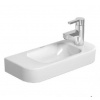 Duravit Happy D.2 - Umývadielko, 50x22 cm, bez prepadu, s otvorom na batériu vpravo, WonderGliss, biela 07115000081