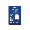 Samsung SDXC 128GB /180MBps/USB 3.0/USB-A/Class 10/+ Adaptér/Modrá MB-SD128SB/WW