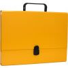 Kancelářské potřeby KANCELÁŘSKÉ PRODUKTY skládací krabice, PP, A4/5cm, s madlem a zámkem, žlutá