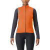 Castelli Perfetto RoS 2 W Vest, Red orange/ Black Veľkosť: XL Dámska vesta do daždivých a veterných podmienok
