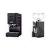 Gaggia New Classic EVO, black + Eureka Mignon Specialita, CR anthracite