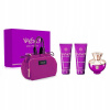 SADA VERSACE POUR FEMME DYLAN PURPLE 100 ML + 100 ML + 100 ML + KOZMETICKÁ TAŠTIČKA