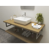 CERAMICA LATINA ATYP 121-140 x 51-55cm doska pod umývadlo, MDF/lamino, dub stone