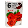 Vonné čajové sviečky 6ks-Rose