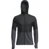 Pánske funkčné tričko s dlhým rukávom Icebreaker Men's 200 Realfleece Descender LS Half Zip čierna M