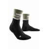CEP Run Mid Cut Socks vysoké kompresní ponožky 4.0 pánské Barva: olive/black, Velikost: III
