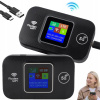 PRENOSNÝ MOBILNÝ WIFI ROUTER 4G LTE NA SIM KARTU, KOMPLET 300 MBPS, ČIERNY