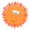 Lampáš Púzdro Tellur Basic LED emergency signal and flashlight, 3 x AAA, magnetic, orange