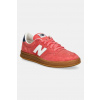Semišové tenisky New Balance CT500 dámske, červená farba, CT500AB