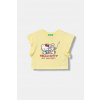United Colors of Benetton detské bavlnené tričko 3I1XG10MW.P.Stagionale žltá 110