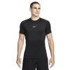 NIKE PRO-DF SLIM TOP SS-010 BLACK/WHITE Čierna XL 24/25