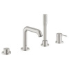 GROHE Essence páková vaňová 4-otvorová batéria, supersteel 19578DC1 GRO 19578DC1