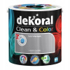Farba na - Dekoral CLEAN COLOR 2,5L. Ľahká olovená saténová farba (Farba na - Dekoral CLEAN COLOR 2,5L. Ľahká olovená saténová farba)