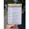 Menu doska s logom reštaurácie Veľkosť pre hárky: A4