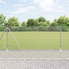 zahrada-XL Plot s stĺpmi Strieborná 1 x 10 m Oceľ 3352282