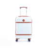 Malý palubný kufor do lietadla s expandérom ABS 40 l Worldline 629 biela
