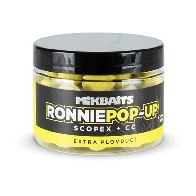 Mikbaits Ronnie pop-up Scopex + CC 14 mm 150 ml