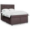 zahrada-XL Boxspring posteľ s matracom tmavohnedá 140x200 cm látka 3292814
