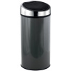 MSV odpadkový kôš s dotykovým otváraním, tmavosivá oceľ, 30 l