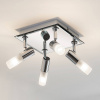 Kúpeľňové stropné svietidlo Lindby Zela, 32 cm, chróm, 4 svetlá, IP44 - 9624386