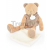 Plyšový medvedík Bear Sweety Doudou et Compagnie v darčekovom balení hnedý 25 cm od 0 mes
