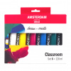 Súprava akrylových farieb Amsterdam Standard Classroom 6 x 120 ml