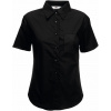 Fruit of the Loom F.O.L. | Lady-Fit Poplin Shirt SSL Popelínová blúzka s krátkym rukávom_16.5014 Farba: black, Veľkosť: 3XL