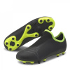 Puma Finesse Firm Ground Football Boots Childrens Black/FluYellow 5 (38)